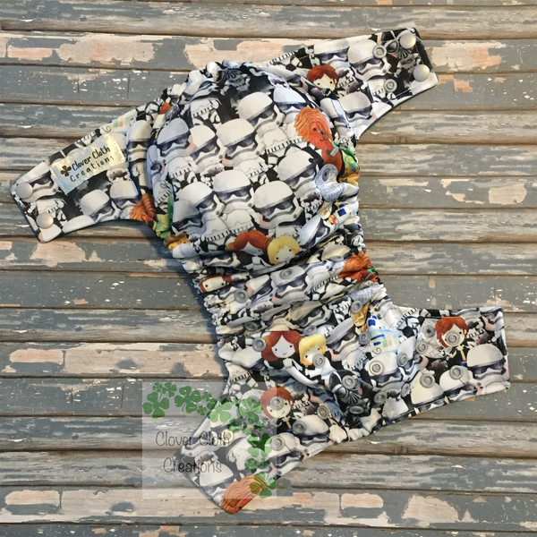 Star Wars Stacked Cloth Diaper - Made to Order