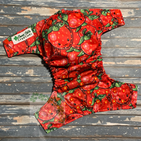 Strawberries Cloth Diaper - Made to Order