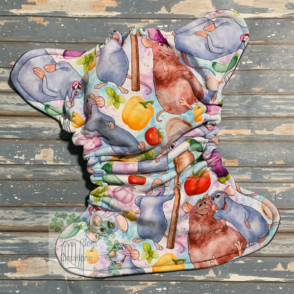 Cooking Mouse Newborn Fitted - Ready to Ship