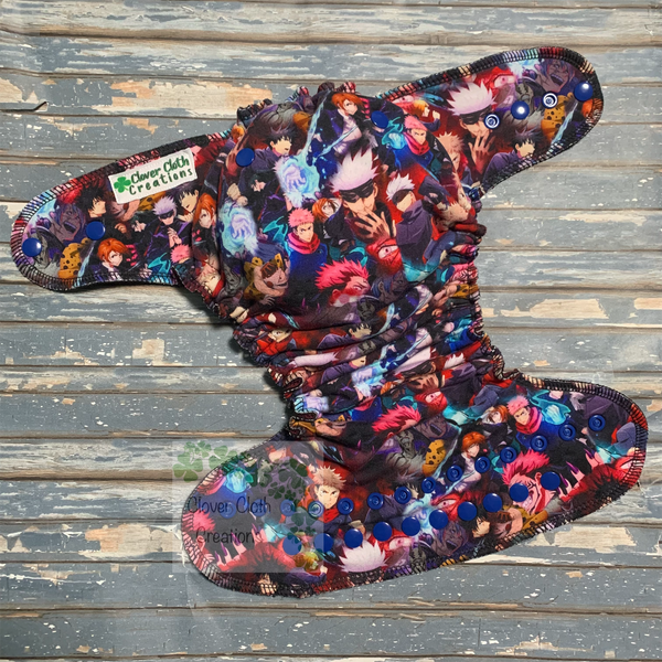 Jitsu Fighters Fitted Cloth Diaper - Made to Order