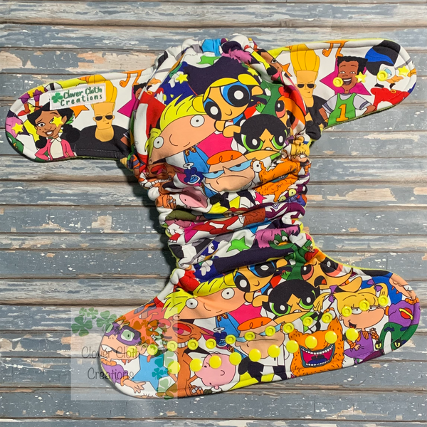 90’s Kids Hybrid Fitted Cloth Diaper - Made to Order