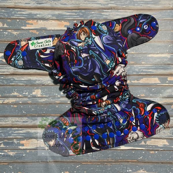 Jujutsu Kaisen Fitted Cloth Diaper - Made to Order