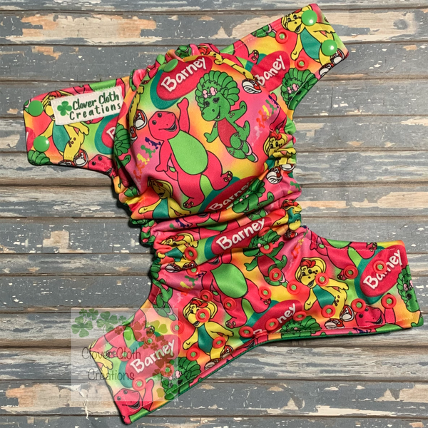 Barney Cloth Diaper - Made to Order