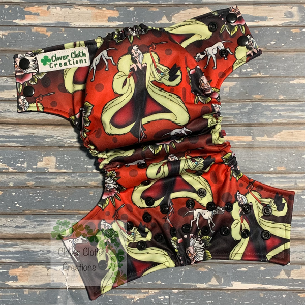 Cruella Cloth Diaper - Made to Order
