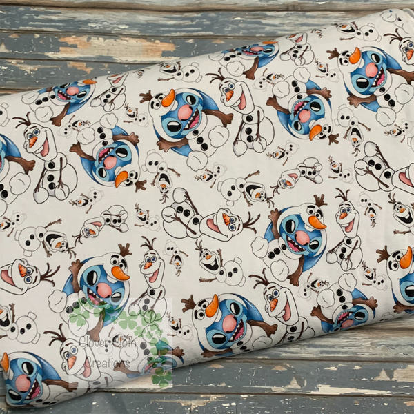 Snowman Stitch Fitted Cloth Diaper - Made to Order