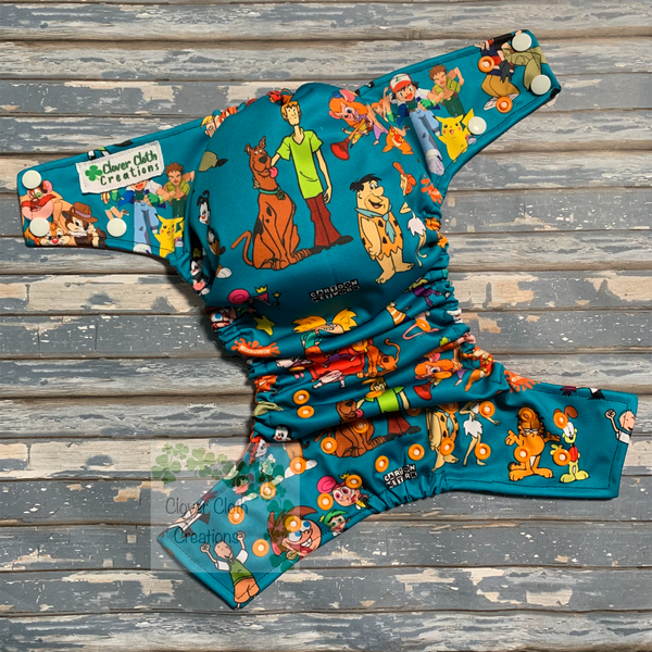 Retro Network Cloth Diaper - Made to Order