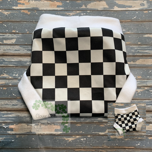 Black & White Checkered Combo Cover