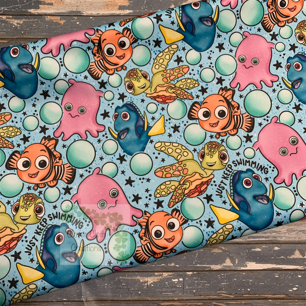 Just Keep Swimming Cloth Diaper - Made to Order