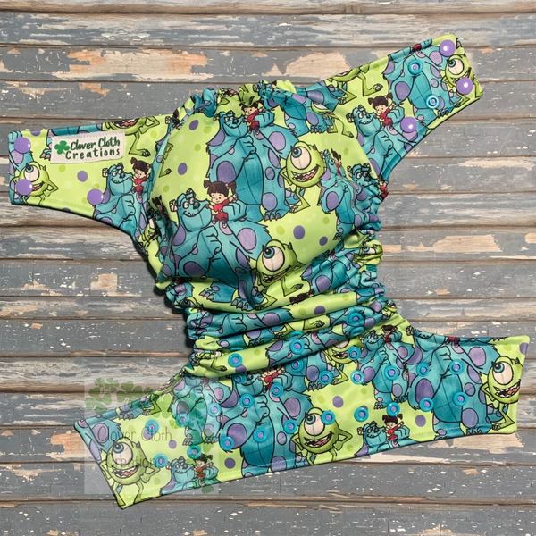Monster Dots Cloth Diaper - Made to Order