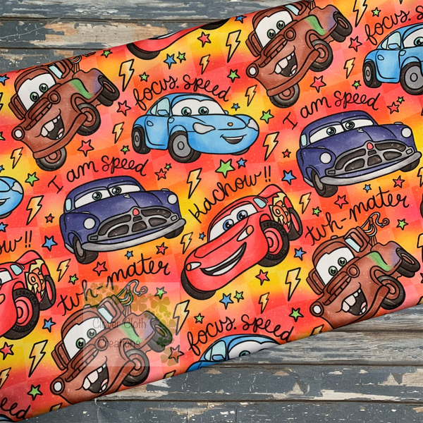 Checkered Cars Cloth Diaper - Made to Order