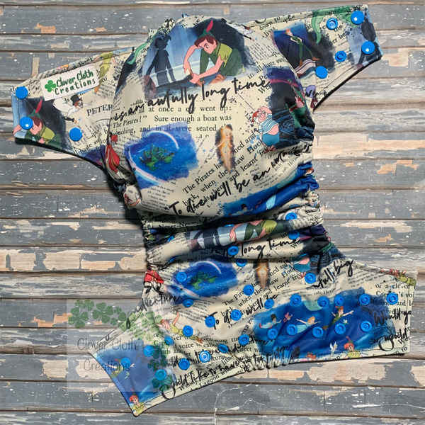 Peter Pan Storybook Cloth Diaper - Made to Order