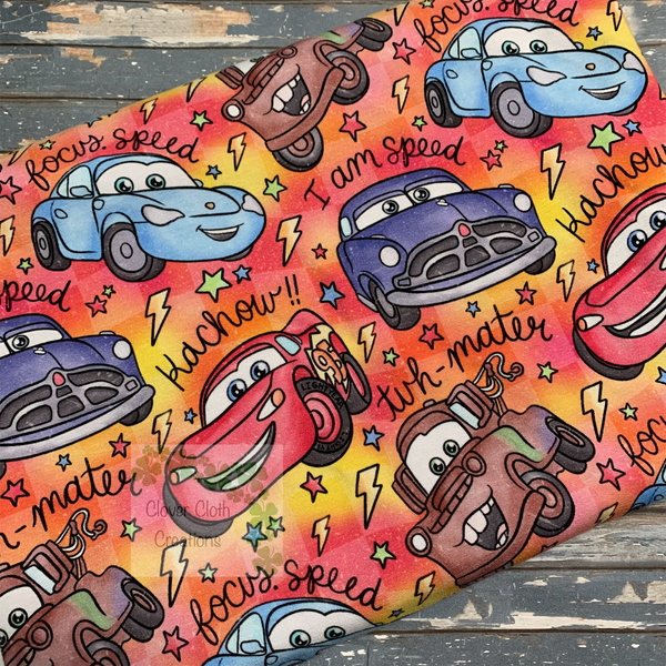Checkered Cars Fitted Cloth Diaper - Made to Order