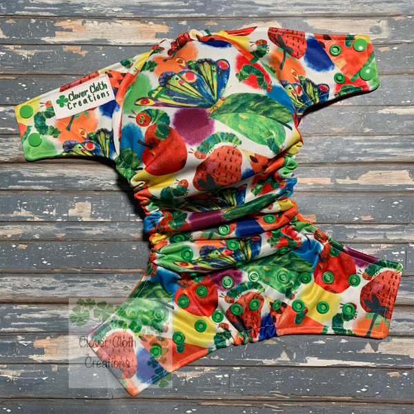 Very Hungry Caterpillar Cloth Diaper - Made to Order