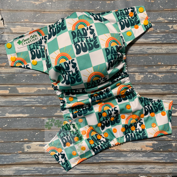 Dads Little Dude Cloth Diaper - Made to Order