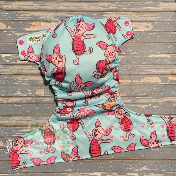 Piglet Tossed Cloth Diaper - Made to Order