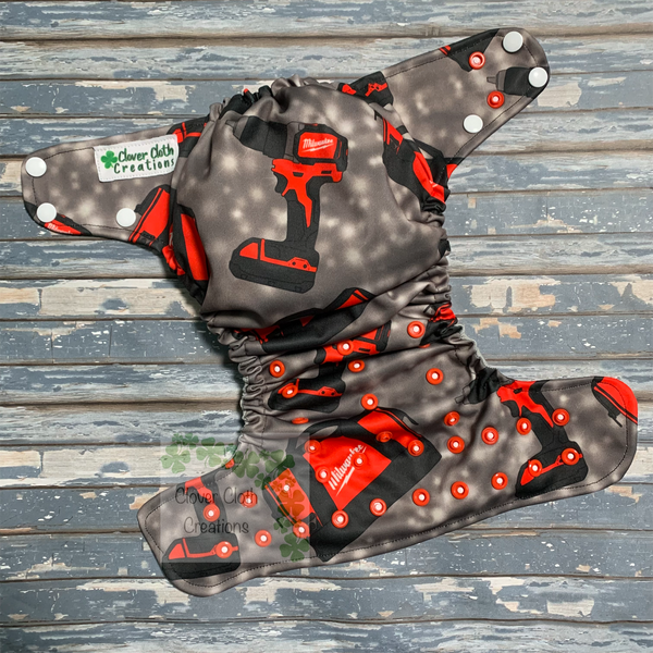 Gray Milwaukee Cloth Diaper - Made to Order