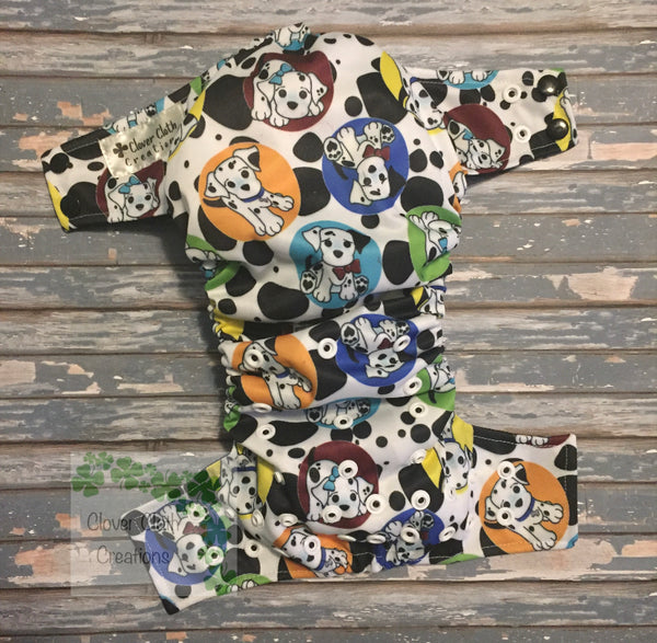 Dalmatian Puppies Cloth Diaper - Made to Order