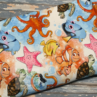 Ocean Friends Hybrid Fitted Cloth Diaper - Made to Order
