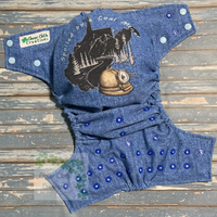 Spoiled by a Coal Miner Cloth Diaper - Made to Order