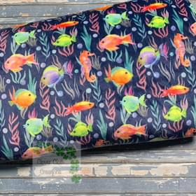 Coral Fish Minky Hybrid Fitted Cloth Diaper - Made to Order