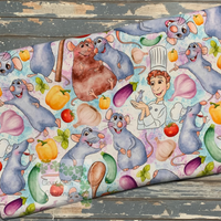 Cooking Mouse Fitted Cloth Diaper - Made to Order