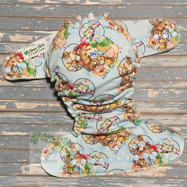 Toy Story Ears Hybrid Fitted Cloth Diaper - Made to Order