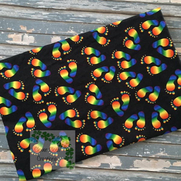 Rainbow Feet Hybrid Fitted Cloth Diaper - Made to Order