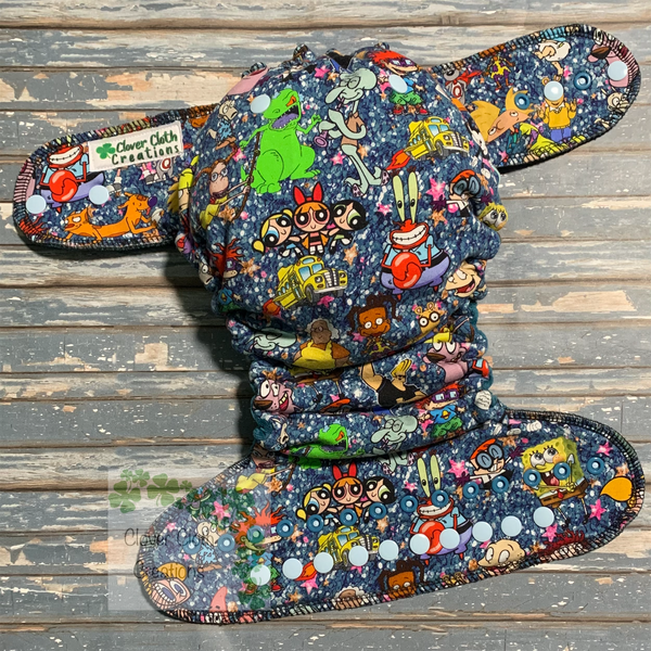 90’s Nostalgia Hybrid Fitted Cloth Diaper - Made to Order