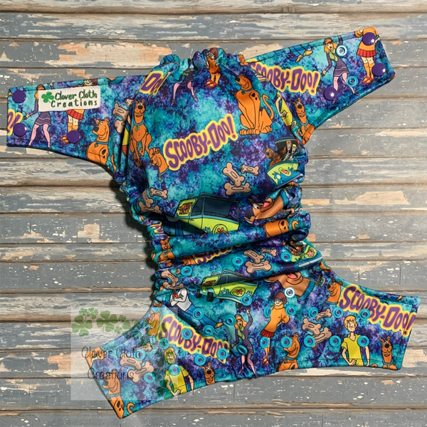 Scooby Splatter Cloth Diaper - Made to Order