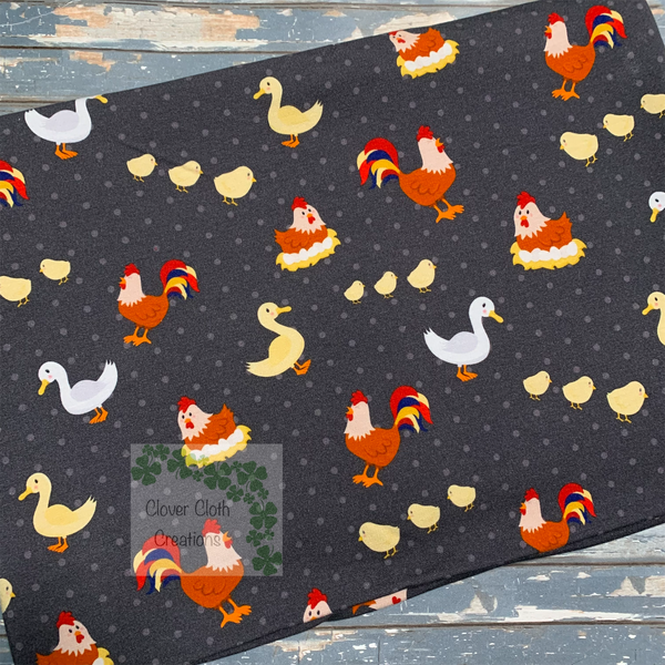 Chickens Fitted Cloth Diaper - Made to Order