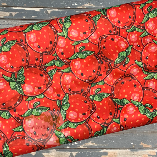 Strawberries Cloth Diaper - Made to Order