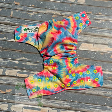 Tie Dye Cloth Diaper - Made to Order
