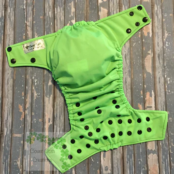 Lime Green Cloth Diaper - Made to Order