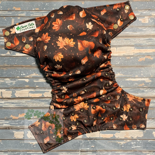 Fall Leaves Cloth Diaper - Made to Order