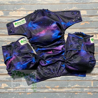 Dark Space Cloth Diaper - Made to Order