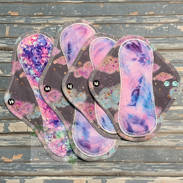 Gray Clouds Cloth Pad - Made to Order