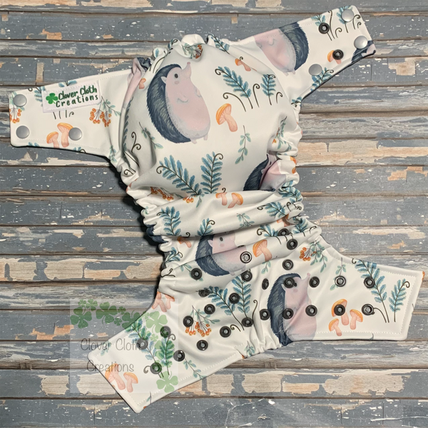 Hedgie Shrooms Cloth Diaper - Made to Order