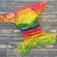 Gradient Glitter Cloth Diaper - Made to Order