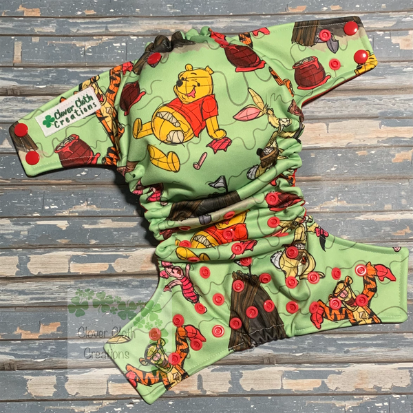 Zombie Pooh Cloth Diaper - Made to Order