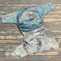 Goodnight Bear Cloth Diaper - Made to Order