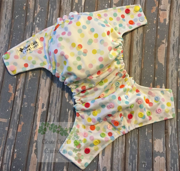 Confetti Dots Cloth Diaper - Made to Order
