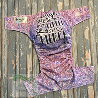 Though She Be But Little She Is Fierce Cloth Diaper - Made to Order