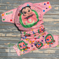 Cece Cocomelon Cloth Diaper - Made to Order
