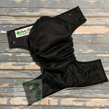 Black Cloth Diaper - Made to Order