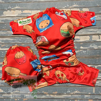 Red Snacks Cloth Diaper - Made to Order