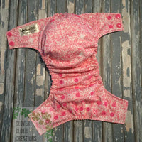 Pink Glitter Cloth Diaper - Made to Order