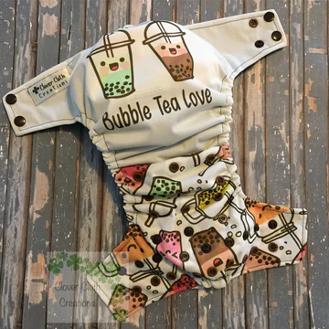 Bubble Tea Love Cloth Diaper - Made to Order