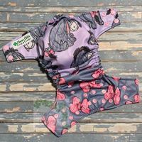 Eeyore Bows Cloth Diaper - Made to Order