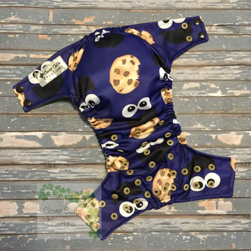 Cookie Monster Cloth Diaper - Made to Order