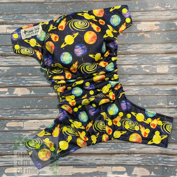 Outer Space Cloth Diaper - Made to Order